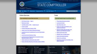 
                            3. Office of the New York State Comptroller - Online Services - Osc State Ny Us Portal