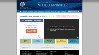 
                            7. Office of the New York State Comptroller - Unclaimed Funds - Osc State Ny Us Portal