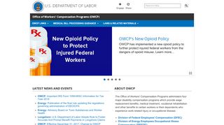 
                            7. Office of Workers' Compensation Programs (OWCP) - U.S. ... - Usdl Provider Portal