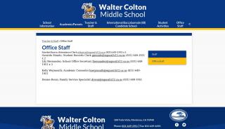 
                            7. Office Staff – Teacher & Staff – Walter Colton Middle School - Walter Colton Middle School Student Portal