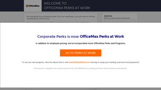 
                            2. OfficeMax Perks at Work