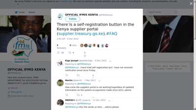 
                            10. OFFICIAL IFMIS KENYA on Twitter: "There is a self ...
