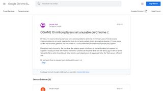 
                            8. OGAME 10 million players yet unusable on Chrome :( - Google Chrome ... - Ogame Pl Portal