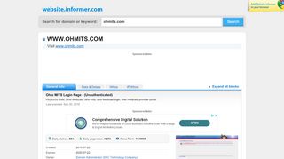 
ohmits.com at WI. Ohio MITS Login Page - (Unauthenticated)
