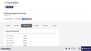 
                            11. Oklahoma Baptist University Tuition, Costs and Financial Aid ... - Okbu Email Portal