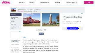 
                            13. Oklahoma Christian University | About Me - Shmoop - My Oc Edu Portal