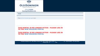 
                            6. Old Dominion University - Welcome to the Housing Portal - Myodu Edu Portal