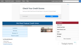 
                            3. Old West Federal Credit Union - La Grande, OR at 3 Depot ... - Uwbfcu Portal