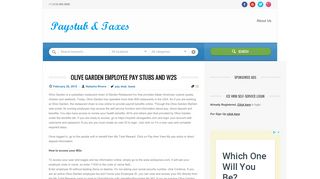 
                            4. Olive Garden Employee Pay Stubs and W2s | Paystub & Taxes - Dish Olive Garden Employee Portal