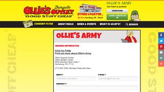 
                            6. Ollie's Army Customer Service | Ollie's Bargain Outlet - Ollies Army Portal