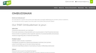 
                            4. ombudsman - PIBT - Pibt Portal Login