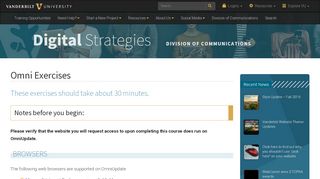 
Omni Exercises | Digital Strategies | Vanderbilt University  
