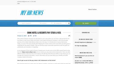 Omni Hotel & Resorts Pay Stub & W2s  My HR News