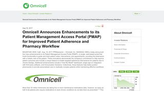 
                            5. Omnicell Announces Enhancements to its Patient Management ... - Ateb Patient Management Access Portal