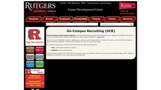 
                            6. On-Campus Recruiting - Rutgers University-Newark Career ...