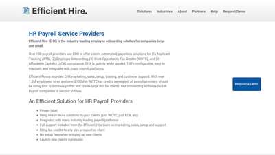 Onboarding Software for HR Payroll Companies  Efficient Forms