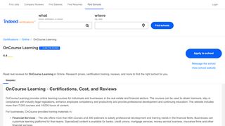 
                            4. OnCourse Learning ‐ Certifications, Cost, and Reviews ... - Oncourse Learning Financial Services Portal