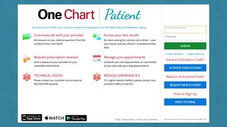 One Chart Patient Portal