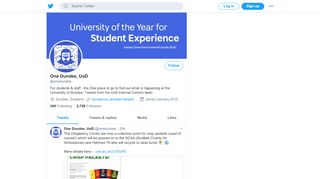 
                            5. One Dundee, UoD (@onedundee) | Twitter - University Of Dundee Evision Portal