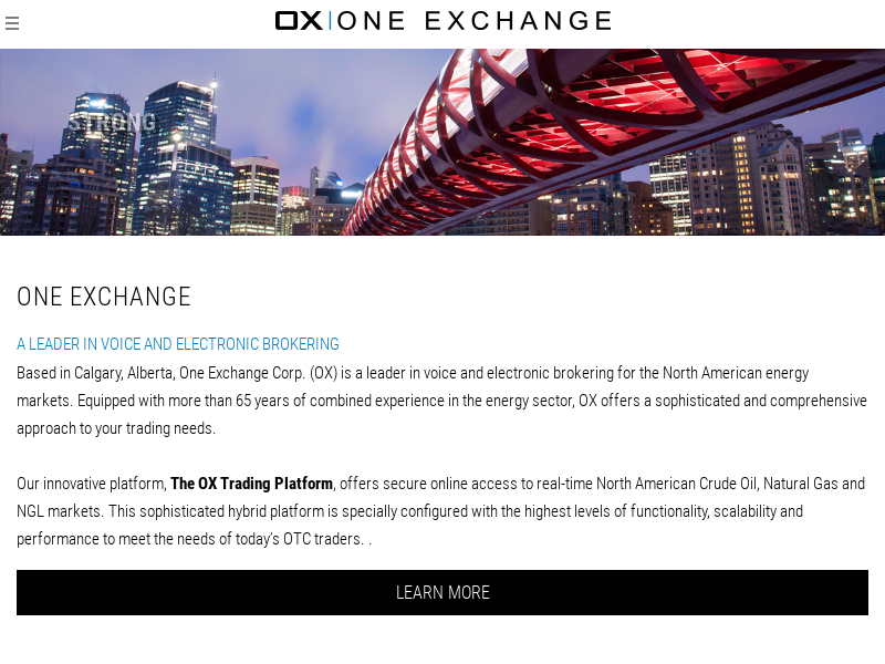 
                            3. One Exchange