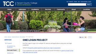 
                            5. One Login Project - Tarrant County College - Tarrant County College Webadvisor Portal