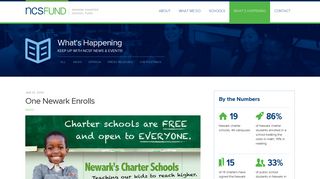 One Newark Enrolls - Newark Charter School Fund