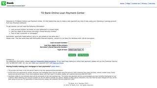 
                            9. One Time Pay - TD Bank - Mor Furniture Payment Portal