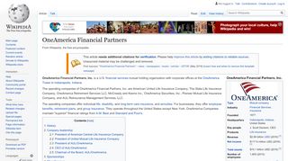 
                            3. OneAmerica Financial Partners - Wikipedia - Aul Retirement Services Portal