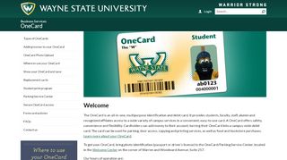 
                            5. OneCard - Wayne State University - Detroit