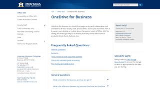 
                            9. OneDrive for Business - Office 365 | Montana State University - O364 Portal