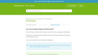 
                            6. OneLogin – BambooHR Support - Bamboo Human Resources Portal