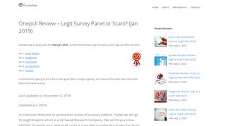 
                            8. Onepoll Review – Legit Survey Panel or Scam? (Jan 2019) - One Poll Plus Portal