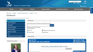 
                            2. OneSearch - Library Guides - University of North Florida - Unf Library Portal