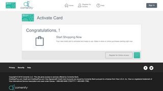 
                            6. OneStopPlus.com Visa® - Activate Card - Comenity - One Stop Plus Visa Credit Card Portal