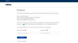 
                            1. Online Access - MBNA - Onlineaccess Ca Portal