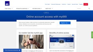 
                            8. Online account access with myAXA - My Axa Click Login