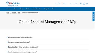 
                            7. Online Account Management FAQs | U.S. Cellular - Us Cell Portal