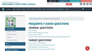 
                            6. Online Achievement and Reporting System (OARS) - Oars Student Portal Page