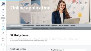 
                            1. Online applications | Volkswagen career - Volkswagen Karriere - Volkswagen Karriere Portal