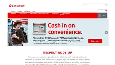 Online Bank Account  Personal Banking  Santander Bank