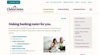 
                            5. Online Banking, ATM Debit Card, Mobile Banking at Chelsea ... - Chelsea Groton Bank Online Banking Portal