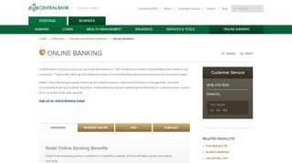 Online Banking - Central Bank - Metcalf Bank Online Portal