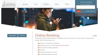 Online Banking | Congressional Federal Credit Union - Congressional Bank Portal