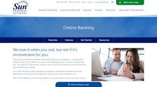 Online Banking | Connect | Sun Federal Credit Union - Sun Net Portal