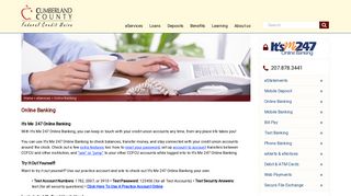 
Online Banking - Cumberland County Federal Credit Union  
