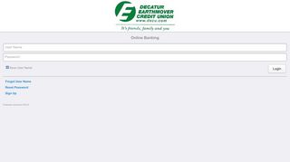 
                            1. Online Banking - Decatur Earthmover Credit Union Portal