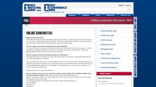 
                            8. Online Banking FAQ | First National Bank Texas - First ... - Www 1stnb Com Portal