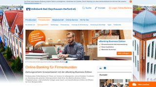 
                            2. Online-Banking Firmenkunden - Volksbank - Volksbank Bad Oeynhausen Portal