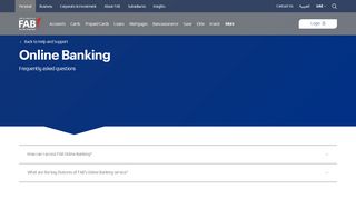 Online Banking - First Abu Dhabi Bank - Fab Bank Portal
