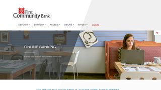 
                            8. Online Banking › First Community Bank - Athens First Bank Trust Portal